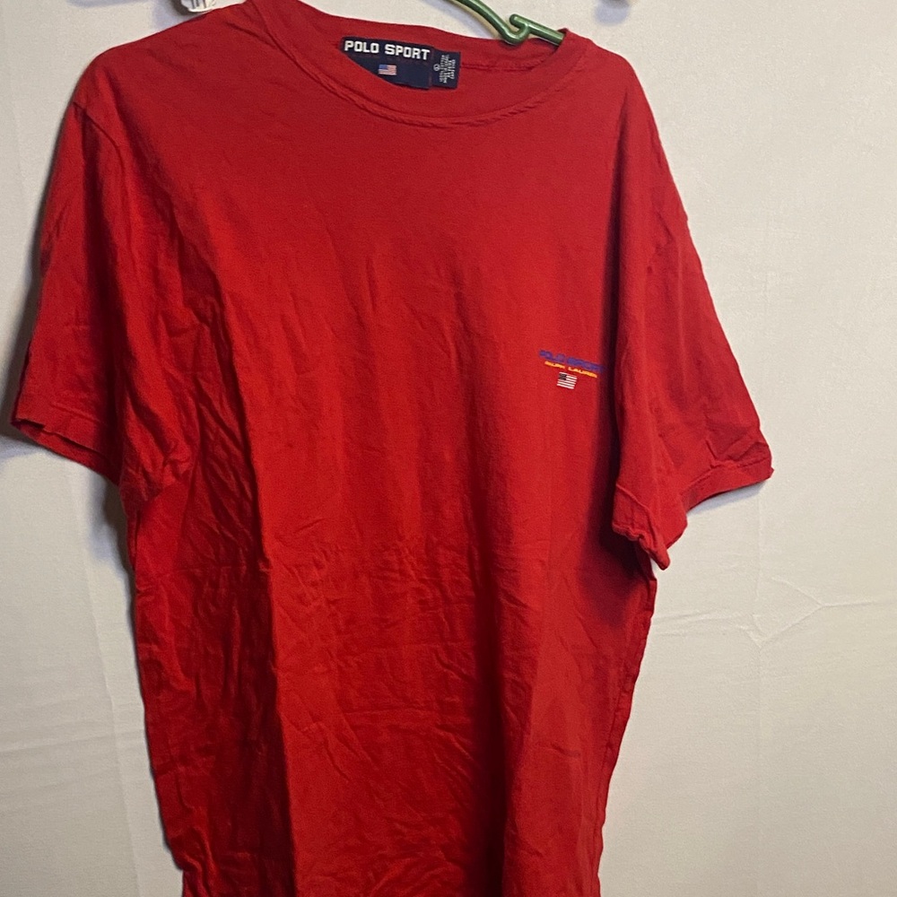 Polo by Ralph Lauren Men's Bright Red Tee